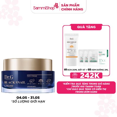 APP-WEB 04.05 - 31.05 Dr.G Kem dưỡng Black Snail Cream 50ml ver 2