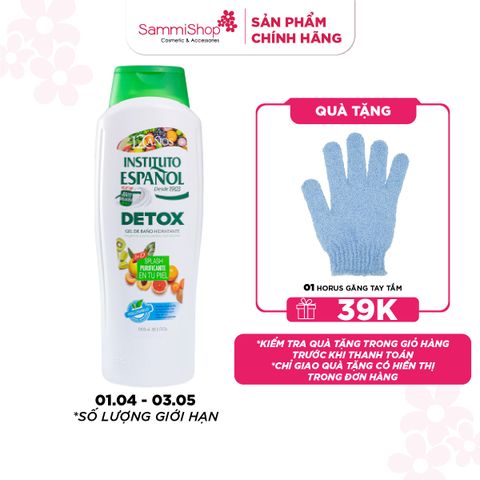 APP-WEB 01.04 - 03.05 Instituto Español Gel tắm Detox Gel De Baño Hidratante 1250ml
