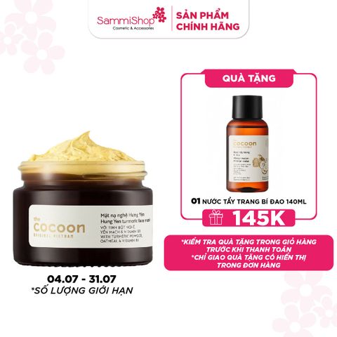 04.07-31.07 Cocoon Mặt nạ nghệ Hưng Yên Turmeric Face Mask 30ml