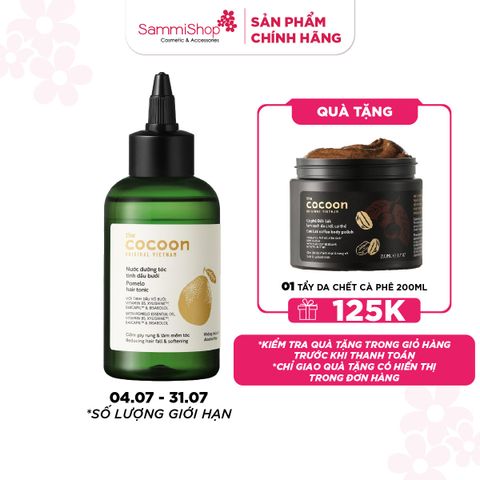 04.07-31.07 Cocoon Nước dưỡng tóc tinh dầu bưởi pomelo hair tonic 140ml - nắp vặn