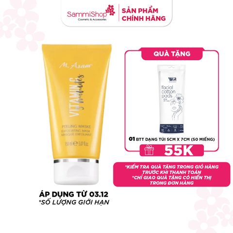 M.Asam Mặt Nạ Tẩy Tế Bào Chết Vitamin C 3 Minutes Exfoliating Mask 150ml