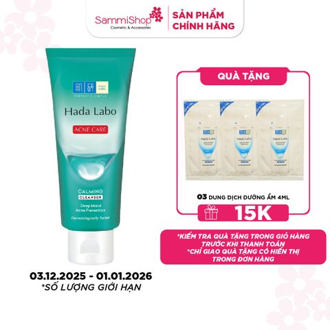 APP + WEB 3.12 - 1.1 Hadalabo Sữa rửa mặt Acne Care Calming Cleanser 80g