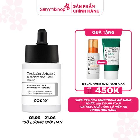 01.06-21.06 MEGA SALE COSRX Tinh chất The Alpha-Arbutin 2 Discoloration Care Serum 50ml
