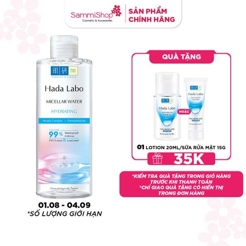 01.08-04.09 APP.WEB Hadalabo Nước tẩy trang dưỡng ẩm Micellar Water Hydrating 240ml
