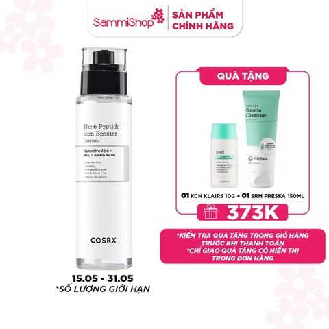 M1T1 15.05 - 31.05 COSRX Tinh chất The 6 Peptide Skin Booster Serum 150ml