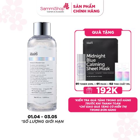 APP-WEB 01.04 - 03.05 Dear, Klairs Nước hoa hồng Freshly Juiced Vitamin Essence Toner 180ml