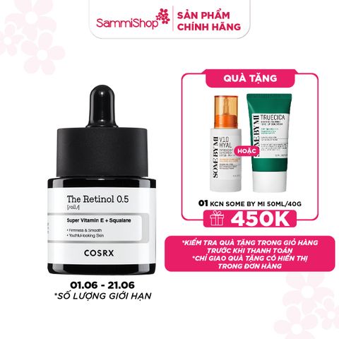 01.06-21.06 MEGA SALE COSRX Dầu dưỡng The Retinol 0.5 Oil 20mL