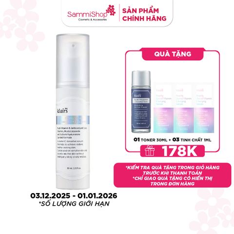 APP + WEB 3.12 - 1.1 Dear, Klairs Tinh chất Freshly Juiced Vitamin Charging Serum 30ml
