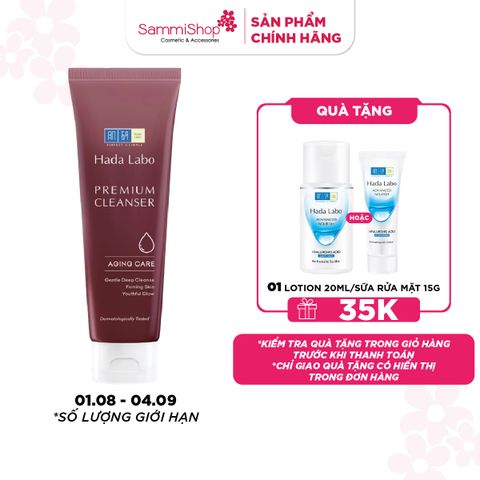 01.08-04.09 APP.WEB Hadalabo Sữa rửa mặt Premium Cleanser 100g