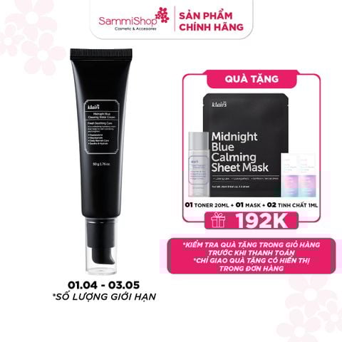 APP-WEB 01.04 - 03.05 Dear, Klairs Kem dưỡng da Midnight Blue Clearing Water Cream 50g