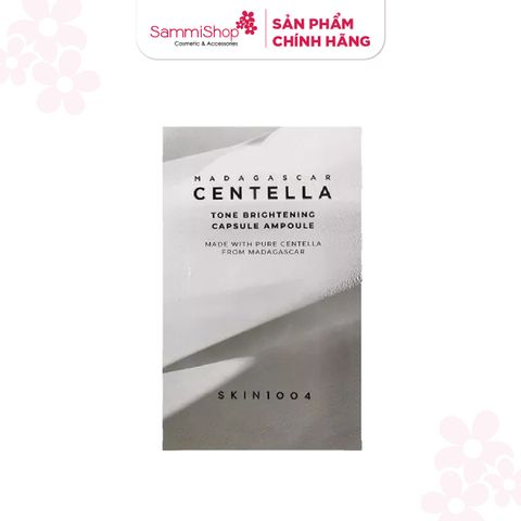 [HÀNG TẶNG KHÔNG BÁN] 3 QT Skin1004 Tinh chất Madagascar Centella Tone Brightening Capsule Ampoule 1.5ml  Và 1  QT Bông tẩy trang Horus