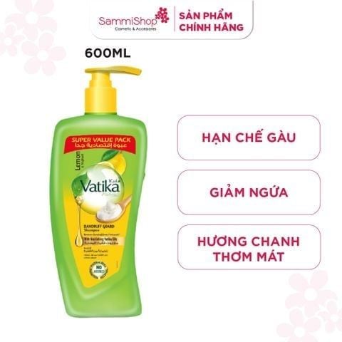 20.05 - 31.05 Vatika Naturals Dandruff Guard Shampoo Lemon & Yoghurt 600ml