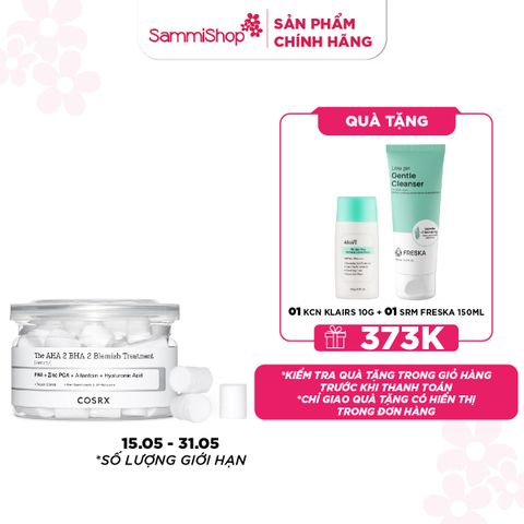 M1T1 15.05 - 31.05 COSRX Tinh chất The AHA 2 BHA 2 Blemish Treatment Serum 50g