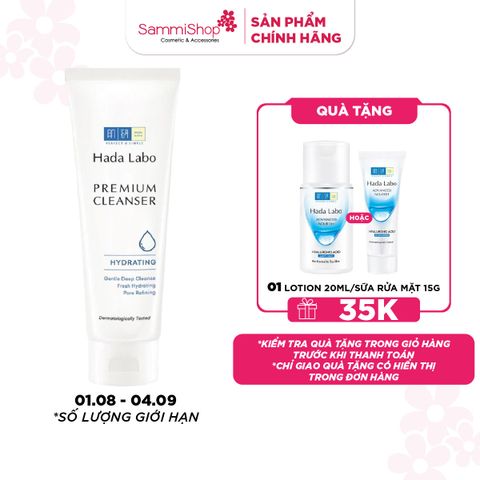 01.08-04.09 APP.WEB Hadalabo Sữa rửa mặt Premium Cleanser 100g