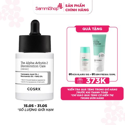 M1T1 15.05 - 31.05 COSRX Tinh chất The Alpha-Arbutin 2 Discoloration Care Serum 50ml