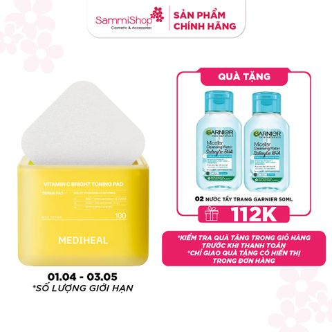 APP-WEB 01.04 - 03.05 Mediheal Mặt nạ dưỡng da Vitamin C Bright Toning Pad 180ml
