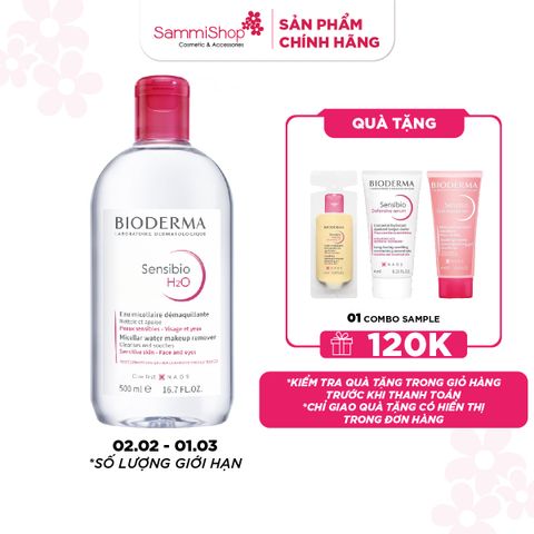 APP+WEB 02.02 - 01.03 Bioderma Nước tẩy trang Sensibio H2O 500ml