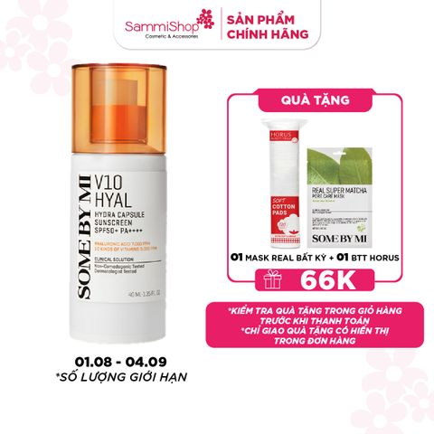 01.08-04.09 APP.WEB Some By Mi Kem chống nắng V10 Hyal Hydra Capsule Sunscreen 40ml