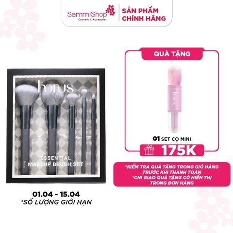 M1T1 01.04 - 15.04 Horus Set Cọ trang điểm Essential Makeup Brush Set