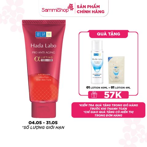 APP-WEB 04.05 - 31.05 Hadalabo Kem rửa mặt Pro-Aging Retinol B3 Cleanser 80g