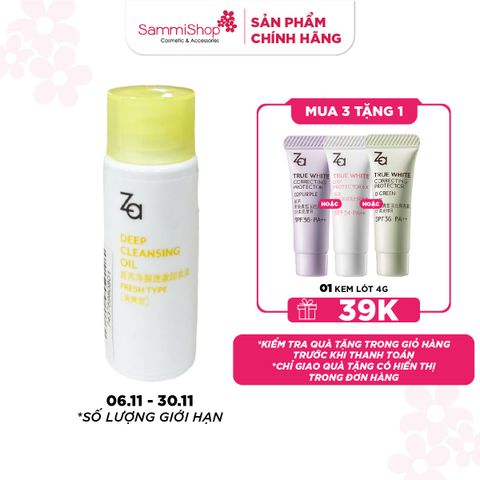 06.11 30.11 ZA Dầu tẩy trang Deep Cleansing Oil 30ml