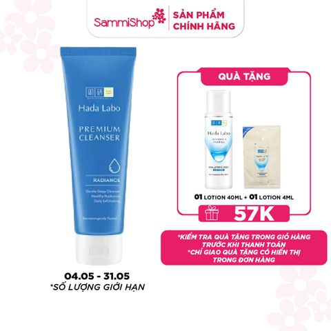 APP-WEB 04.05 - 31.05  Hadalabo Sữa rửa mặt Premium Cleanser Radiance 100g