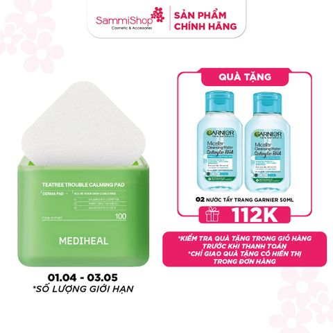 APP-WEB 01.04 - 03.05 Mediheal Mặt nạ dưỡng da Teatree Trouble Calming Pad 170ml