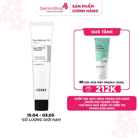 COSRX Kem dưỡng The retinol 0.1 cream 20ml