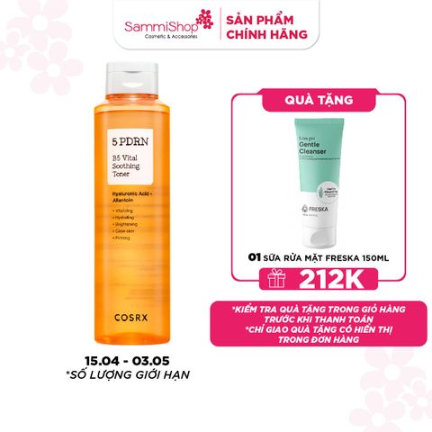 COSRX Nước hoa hồng 5 PDRN B5 Vital Soothing Toner 280ml