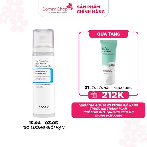 COSRX Xịt dưỡng ẩm The Ceramide Skin Barrier Moisturizing Mist 120ml