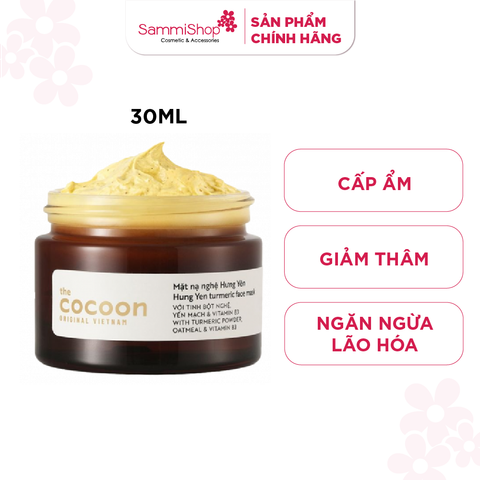 04.05 - 06.05 COMBO 2 Cocoon Mặt nạ nghệ Hưng Yên Turmeric Face Mask 30ml
