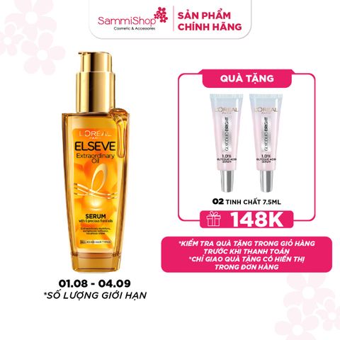 APP-WEB 01.08 - 04.09 Loreal Dầu dưỡng tóc Elsseve Extraordinary Oil 100ml