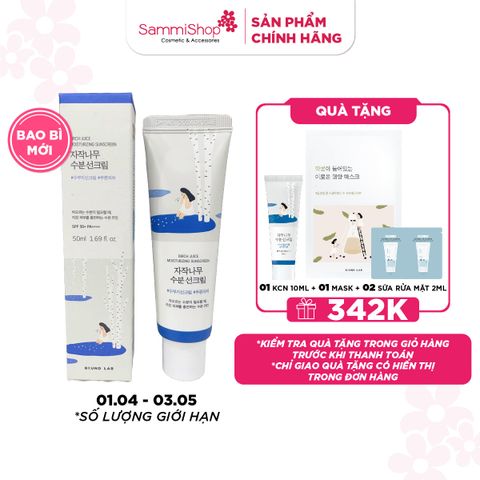 APP-WEB 01.04 - 03.05 Round Lab Kem chống nắng Birch Juice Moisturizing Sunscreen 50ml