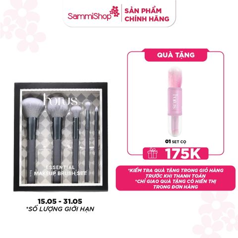 M1T1 15.05 - 31.05 Horus Set Cọ trang điểm Essential Makeup Brush Set