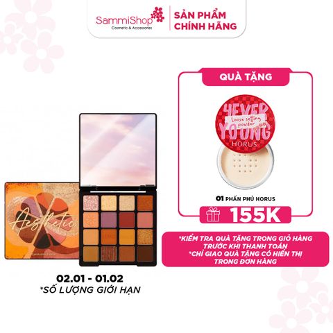 APP+WEB 02.01 - 01.02 Lemonade Bảng mắt Aesthetic Eyeshadow Palette 16 ô 20.8g