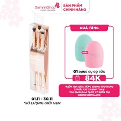 Vacosi Bộ Kit 3 Cọ Mắt Phiên Bản Golden Dragon Moondust The Eyes Brush Kit_ Sc02