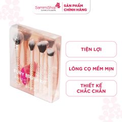 Vacosi Bộ Kit 4 Cọ Và 1 Bông Nền Phiên Bản Golden Dragon Fury The Flawless Face Brush Kit_Sc05