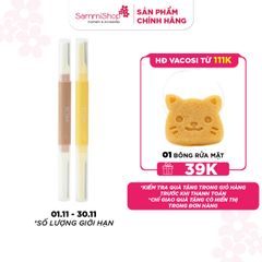 Vacosi Set dao cạo mày 2 đầu, vàng nâu DC17 Dual-End Eyebrow Razor, Autumn Pack