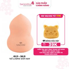 Vacosi Bông phấn ướt hồ lô - BP06