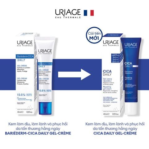 Uriage Gel dưỡng ẩm Cica Daily Gel-Crème Réparateur 40ml
