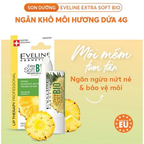 Eveline Son dưỡng Extra Soft Bio Pineapple Lip Balm 4g