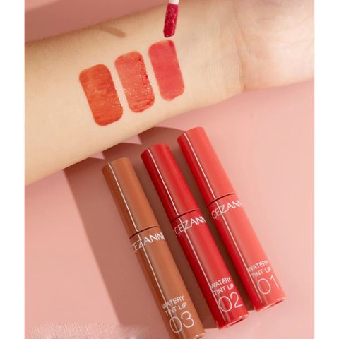 Cezanne Son tint bóng dưỡng ẩm Watery Tint Lip 4g