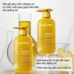 Spes Dầu gội Ginger Collagen Shampoo Oil Control And Volumizing 500ml