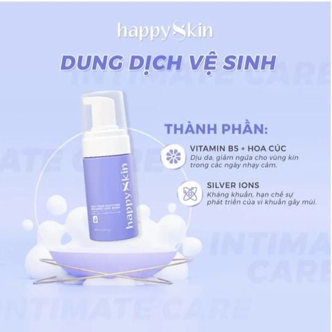 Emmie by Happyskin Dung Dịch Vệ Sinh Anti-Odor Soothing Intimate Care Wash 100ml