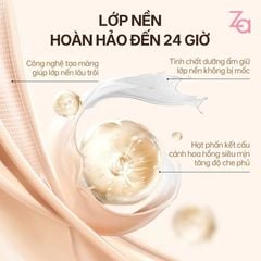 ZA Kem Nền Instant Invisible Oil Control Foundation 25ml