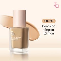 ZA Kem Nền Instant Invisible Oil Control Foundation 25ml