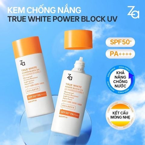 ZA Kem chống nắng True White Power Block UV 50ml
