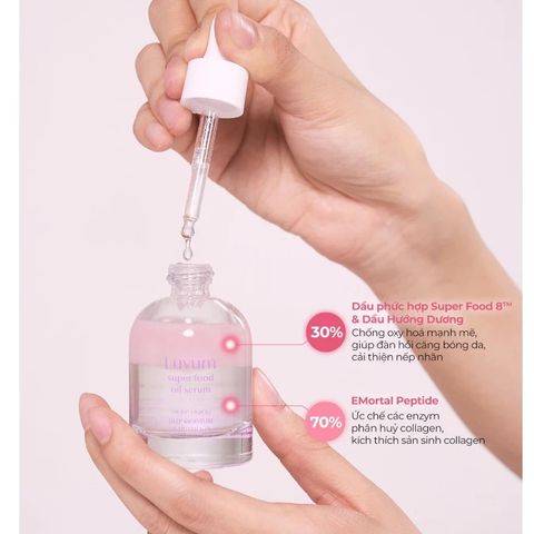 Luvum Tinh chất slow aging Super Food Oil Serum 30ml