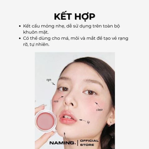 Naming Má hồng dạng kem Softy Cream Blush 4.5g