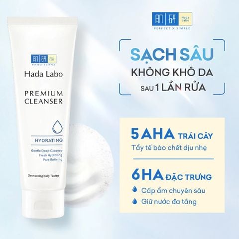 Hadalabo Sữa rửa mặt Premium Cleanser 100g